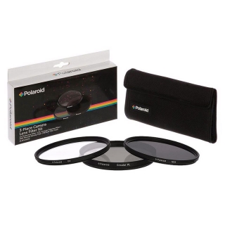 Polaroid 3-Piece Camera Lens Filter Kit 55mm